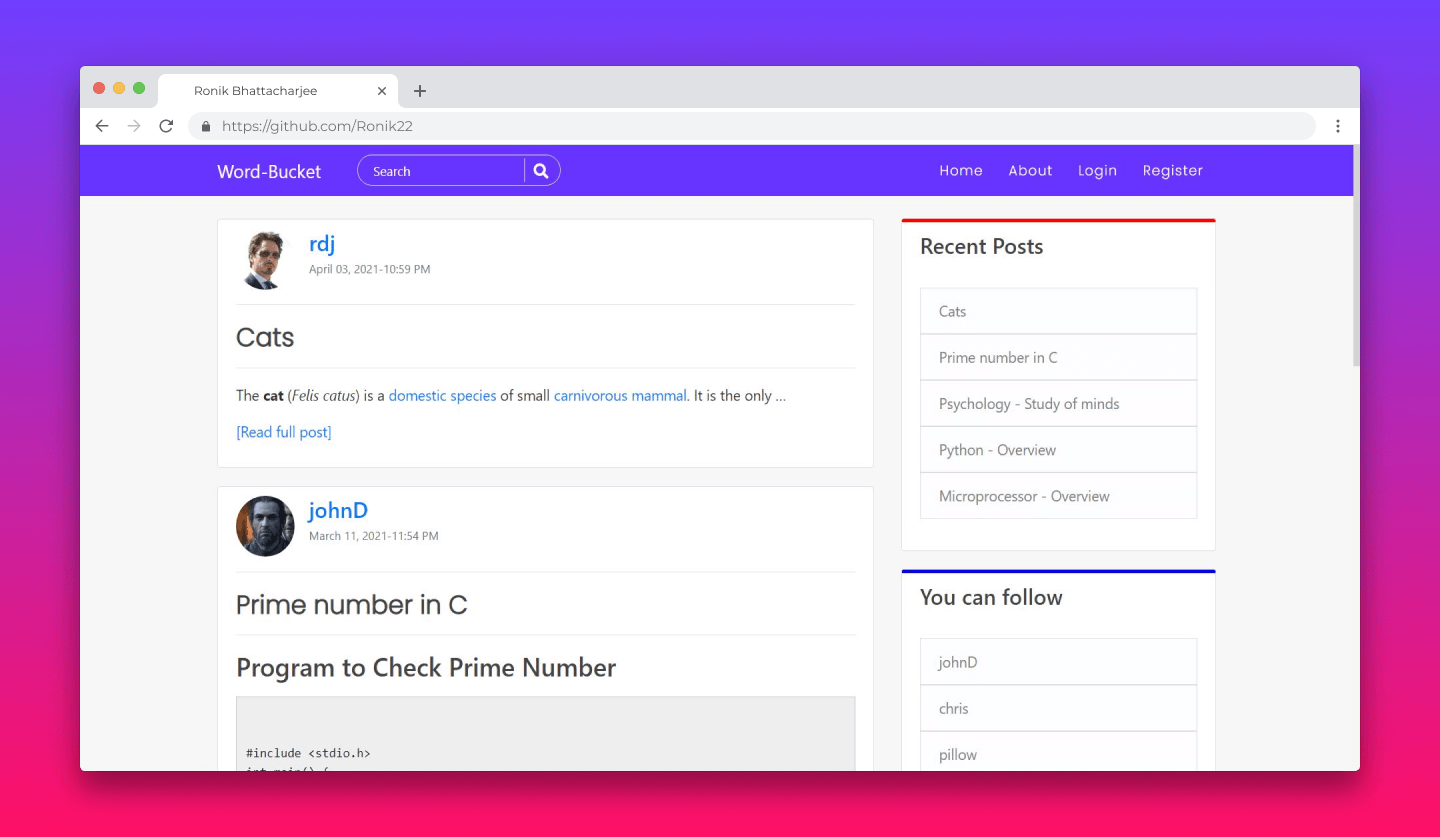 Social Networking Website